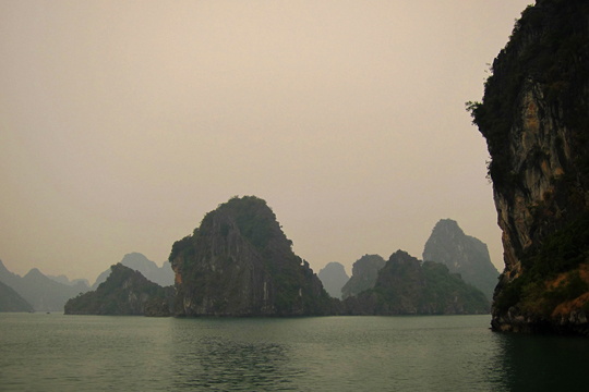 Misty isles in the morning.