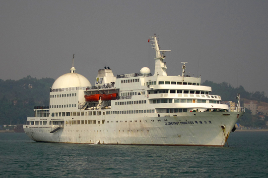 Pocket cruise ship complete with it's own Mosque.