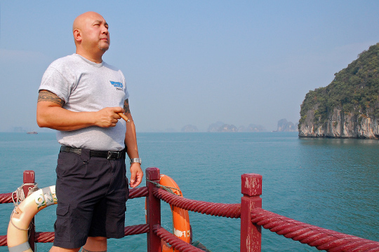 A fine cigar and a great view.