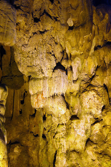 Inside the caverns.