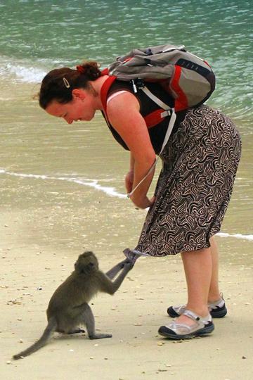 Eron makes a new buddy.