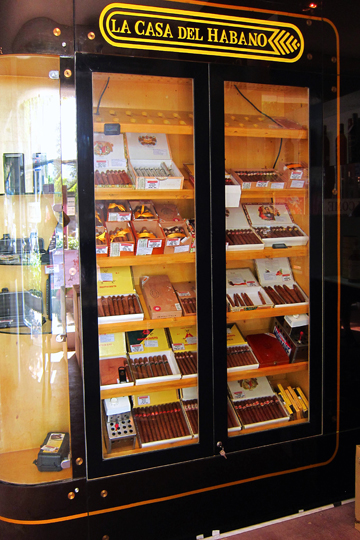 Casa del Habanos humidor in the Bacchus Corner wine store, Saigon.