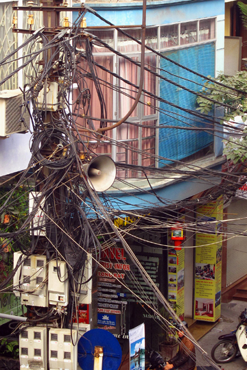 One of Hanoi Helen's many speakers.