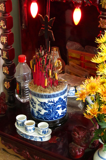 Cigarettes and Booze for Buddha at the Waterland Hotel, Hue.