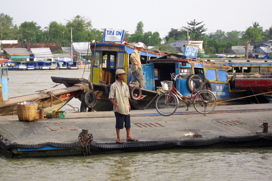 Just "chillin" on the dock, Can Tho.