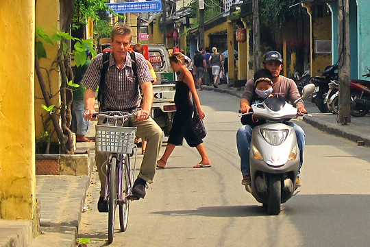 Bicycles rule in Old Town, Hoi An.