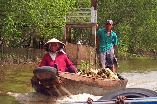Heading off to market, near Can Tho.