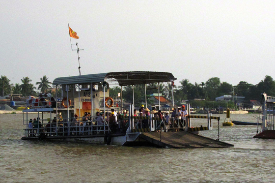 Local cross-river ferry, Can Tho.