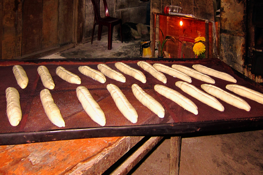 Ready to become the world's best baguettes, Prao.