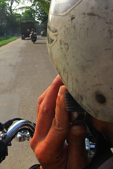 Duc taking a call, Hue.