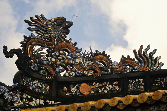 Dragon detail on roof, the Citadel.