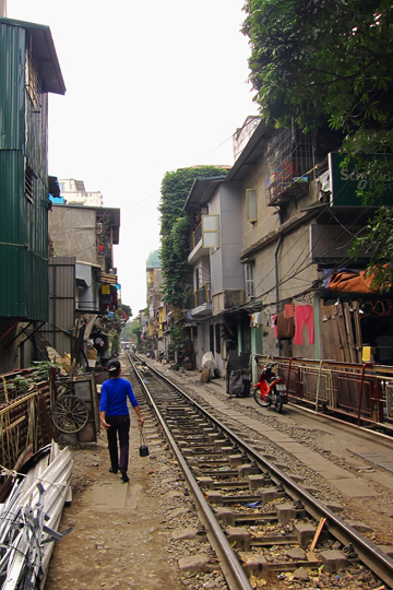 Homes close to the tracks.