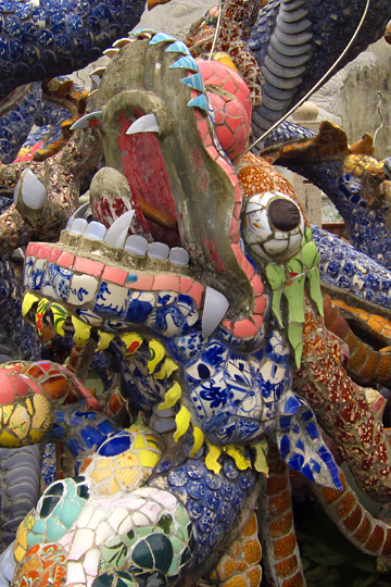Multi-headed dragon detail. Old Town, Hoi An.