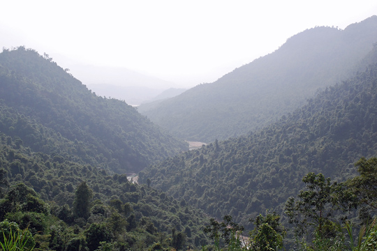 Mountains and valleys as far as the eye can see, Central Highlands.