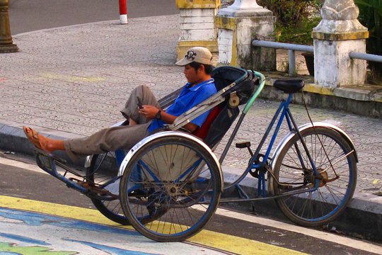 Just chilling out, Hue.