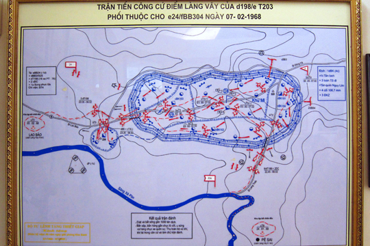 Map of the Khe Sahn battle area.