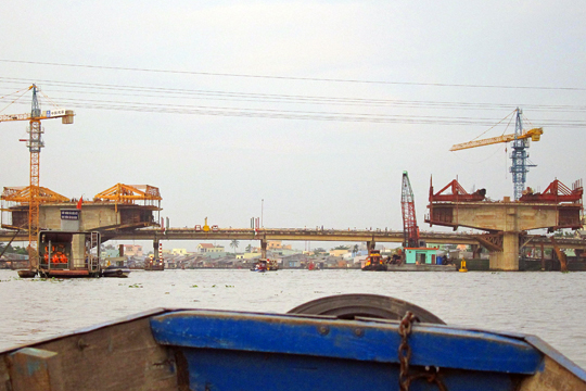 New bridge over the Mekong near Can Tho.