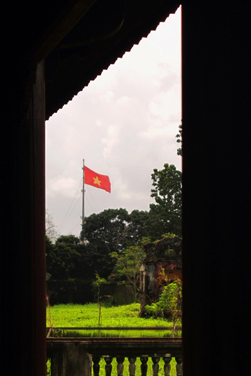 The flag, the Citadel.