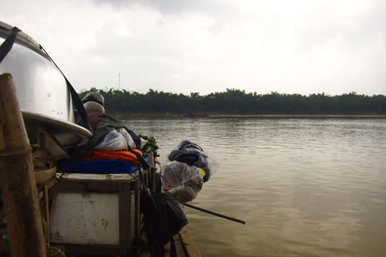 Crossing the river, Central Highlands.