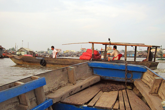 They navigate much the same as they drive. Mekong near Can Tho.