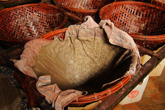 Residue from straining Fish Sauce, fishing village near Hoi An.