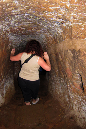 In we go, Vinh Moc Tunnels.