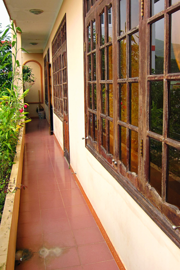 Balcony outside our hotel room, Prao.
