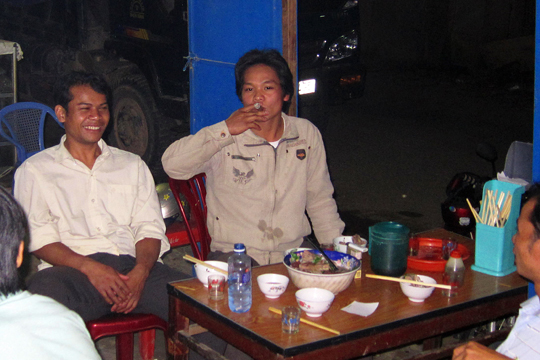 My cigar became community-property in the restaurant, Prao.
