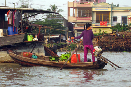 The Cai Rang Floating Market near Can Tho 18.