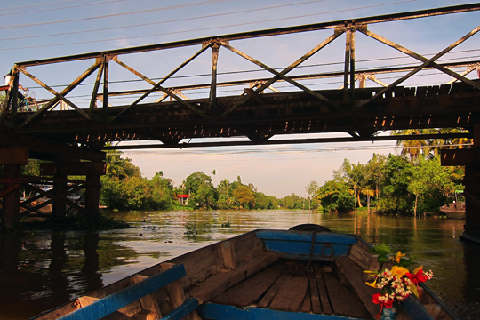 Down a quiet canal off the Mekong, near Can Tho.