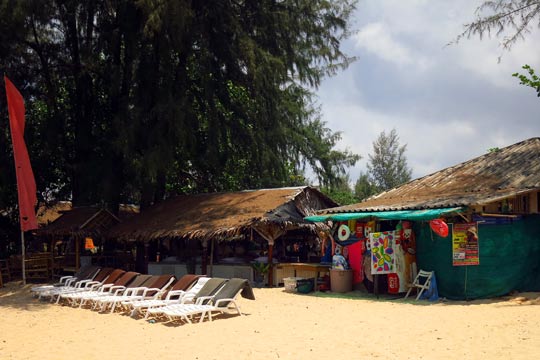 Not too far away; a Mini-mart and a Massage Hut.
