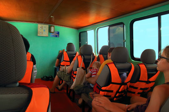 Upper passenger cabin.