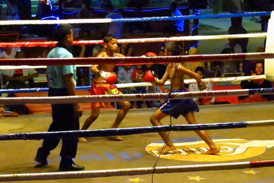 Bout #1 - charging forward.