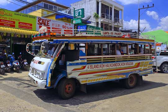 Koh Lanta's version of the Wooden Bus.