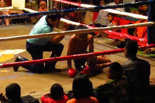 Bout #4 - down for the count.