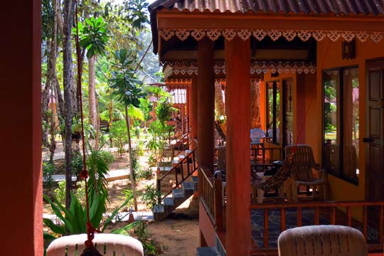 Bungalows stretch off to the west.