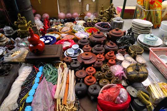 Anything and everything can be found for sale.