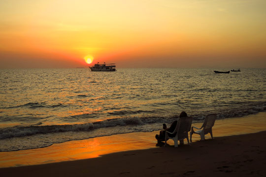 Our first Andaman Sea sunset.