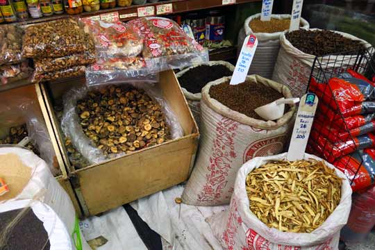 Open bags of spicy-stuff.