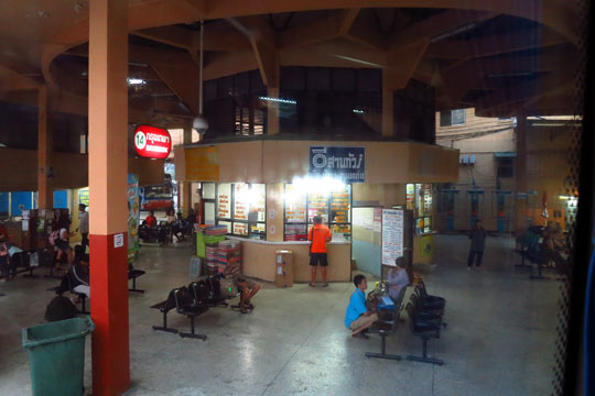 Chiang Mai Bus  Station No 2 at 6:30 o'dark in the AM.