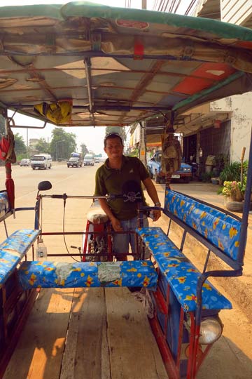 Interior of a Sukhothai tuk-tuk.