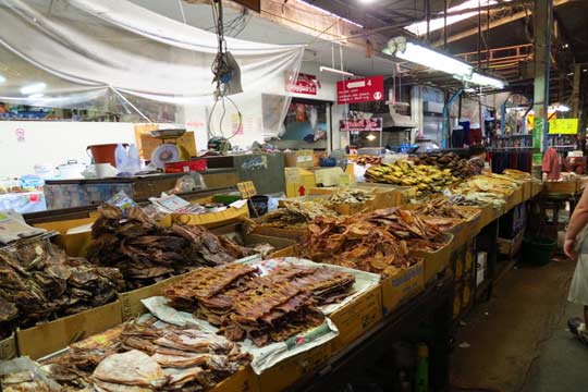 Meats for sale at Warorot Market.