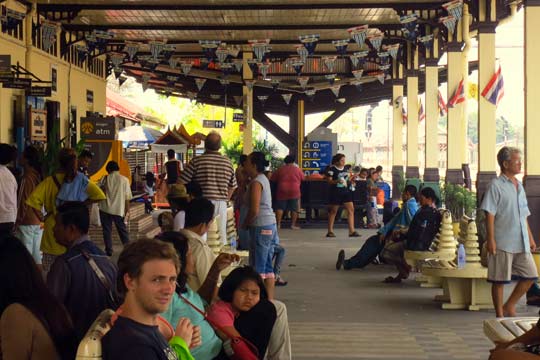 Platform Level of the Ayatthaya Train Station.