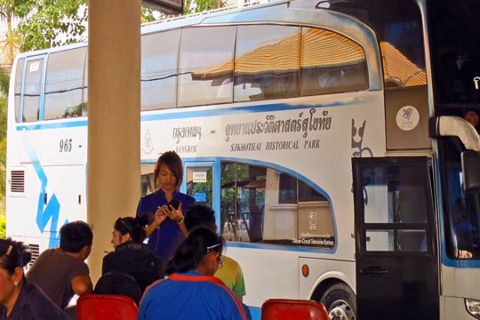 VIP Bus even has a stewardess and drink service.