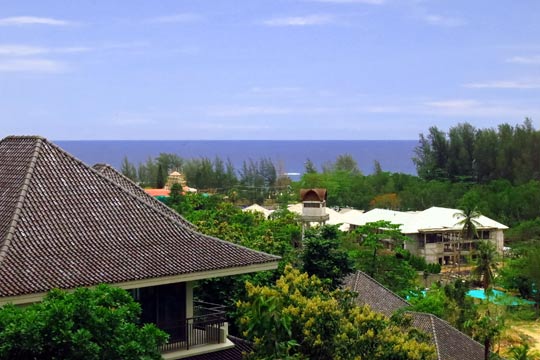 View of the Andaman Sea from the main restaurant.