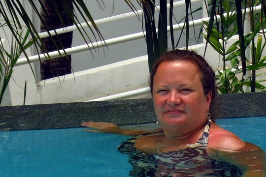 Our last couple of hours at the pool.